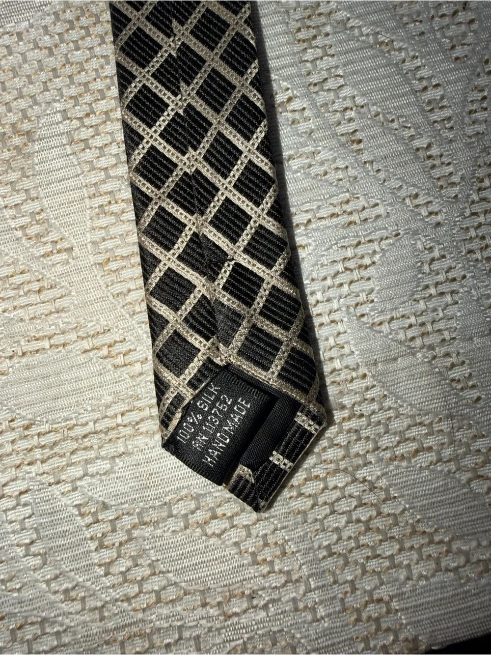 JOSEPH & FEISS silk men tie Metalic Geometric Squares